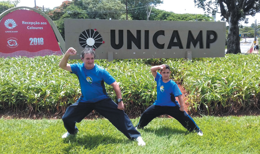 Márcio Zaqueu e Yago Lovo participaram de seletiva em Campinas para integrar seleção da Confederação Brasileira de Kung Fu Wushu