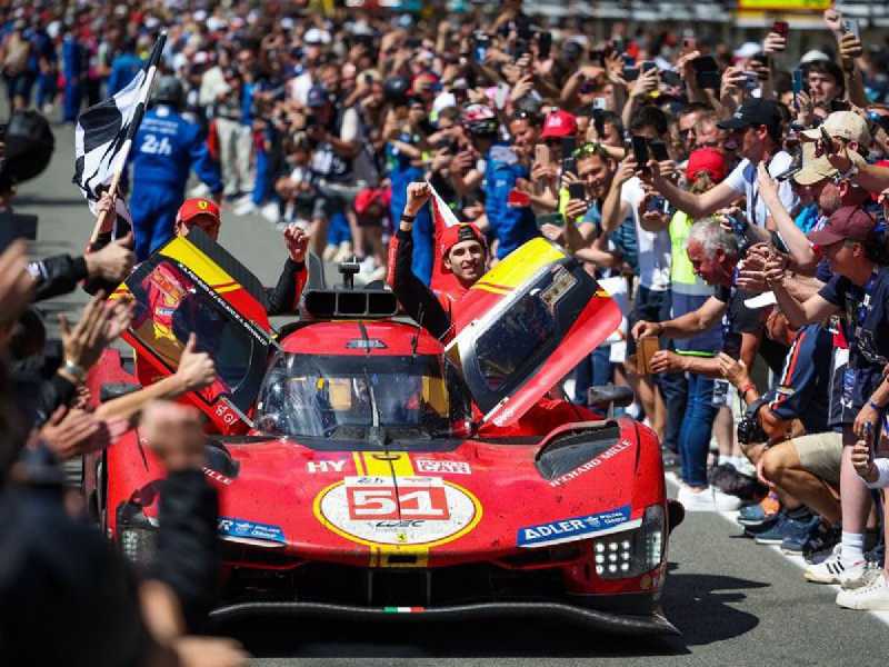 A vitória triunfante da Ferrari cinquenta anos depois de sua última participação na classe principal das 24 Horas de Le Mans