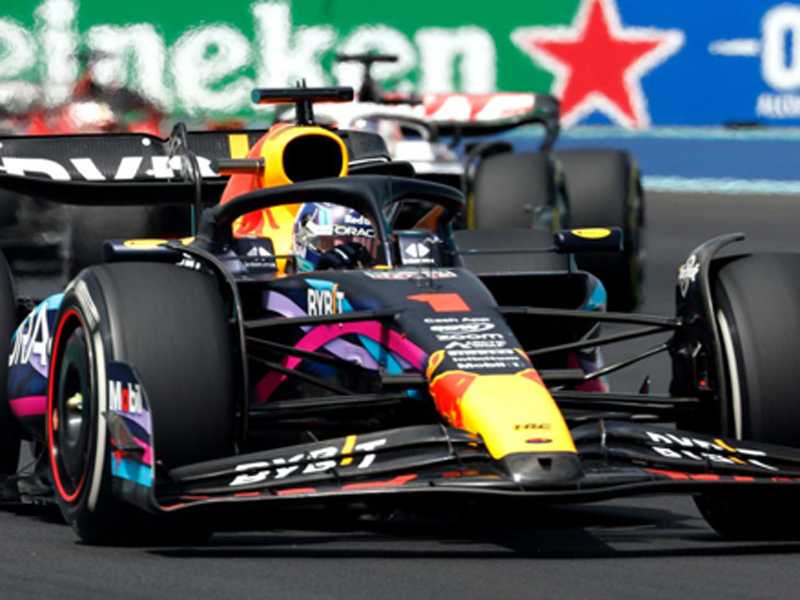 Verstappen foi soberbo no GP de Miami com vitória avassaladora sobre Pérez 