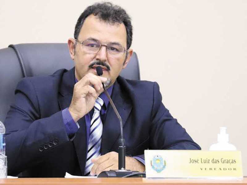 Vereador presidente da Câmara, José Luiz das Graças