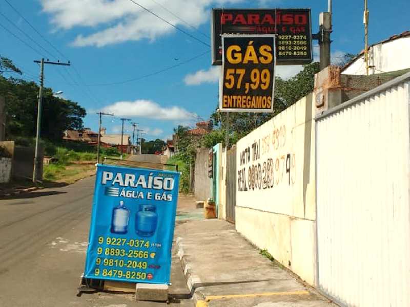 Botijão de gás, 13 quilos por R$ 57,99 no local e para entrega nas proximidades
