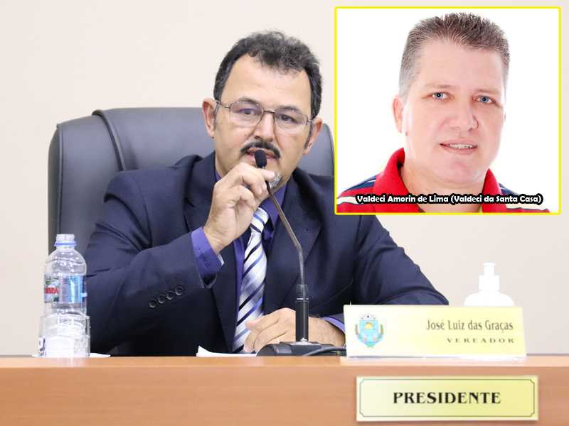 Presidente da Câmara Municipal, José Luiz das Graças, apresentará projeto de lei que dá o Posto Avançado de Coleta Externa (PACE) com o nome do ex-vereador Valdeci Amorim de Lima