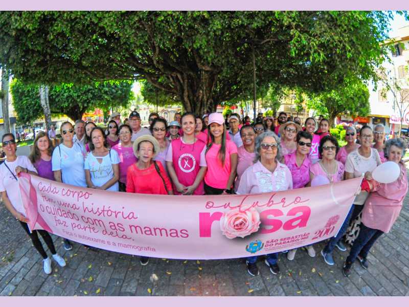 Com o controle da pandemia caminhada de conscientização sobre prevenção ao câncer de mama voltou a ganhar as ruas da cidade