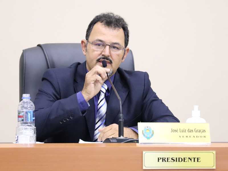 José Luiz das Graças presidente da Câmara