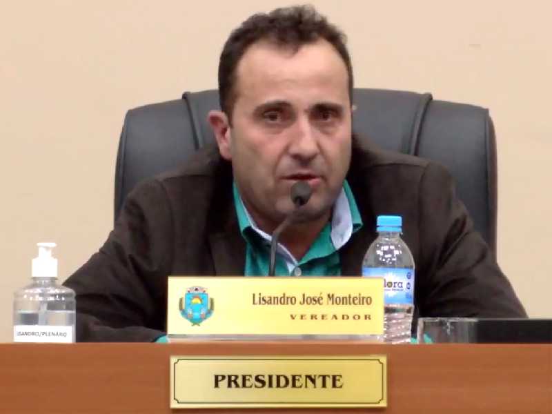 Lisandro Monteiro presidente da Câmara Municipal de Paraíso