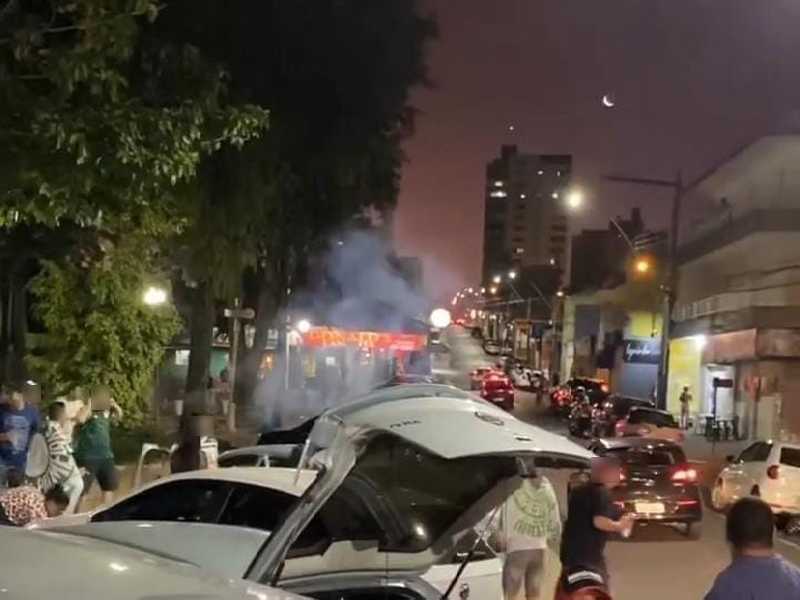 Confusão foi registrada em manifestações de torcedores de Palmeiras e São Paulo na região do bairro Lagoinha